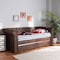Baxton Studio Mabelle Brown Faux Leather Upholstered Daybed with Trundle 154-9396 - alternate 5